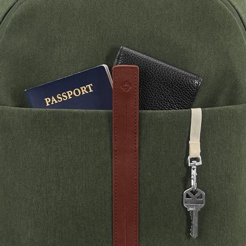 Samsonite Virtuosa Carry-On Travel Backpack with Padded Laptop Sleeve, Pine Green - color: Pine Green