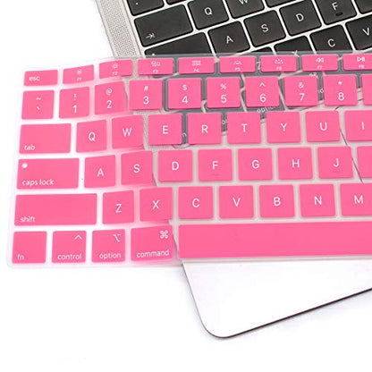 Se7enline for MacBook Pro 13/16 inch Keyboard Cover 2019-2026,Cheese | Silicone Waterproof Dustproof Durable Washable Laptop Accessories US Layout 2023 2022 2021 2020 2019 2018,Pink - color: Pink