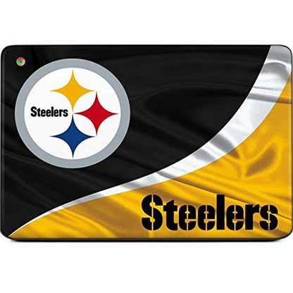 Skinit Decal Laptop Skin Compatible with Chromebook 14 G5 - Officially Licensed NFL Pittsburgh Steelers Design