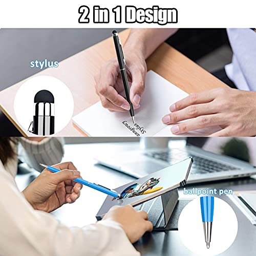 20 Pcs Stylus Pens for Touch Screens anngrowy Stylus Pen Universal Stylus Ballpoint Pen 2 in 1 Stylists Pens for iPad iPhone Tablet Laptops Kindle Samsung Galaxy All Capacitive Touch Screens