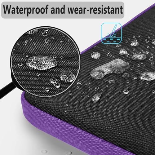 Hseok Laptop Shoulder Bag 15 15.6 16 Inch Briefcase,Compatible MacBook Pro/Neo 16",MacBook Air/Pro 15,XPS 15/16 and most 15.6-16 and Most 15-16 Notebooks,Spill-Resistant Handbag,Black Purple - color: Black Purple, size: 15-16 inch