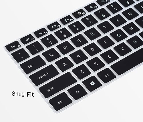 Keyboard Cover for Dell Latitude 3550 3540 5550 5540 5530 5531 5520 5521 15.6", Dell Precision 3590 3591 3580 3581 3570 3571 3560 3561 15.6 inch 2025 2024 2023 2022 Laptop Protector, Black - color: Black