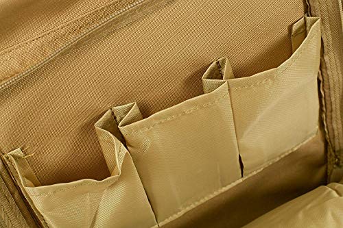 Seibertron Pro-Multifunction Shoulder Messenger Bag Fit for 14.1" or 17.3" Laptop - color: Khaki Max Suitable 15.6"laptop