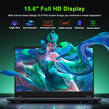 15.6 Inch 2-in-1 Touchscreen Laptop Computer, 8GB RAM 256GB SSD Core m3-8100Y Lap top, 360° Convertible Notebook Laptops with Win 11/Office, FHD Display, 360° Rotating Touch Screen, WiFi5/ BT5,HDMI