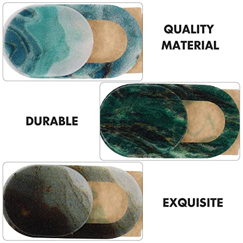 Hemobllo Marble Webcam Privacy Covers 6-Pack Slide-on Camera Cover for Laptop Phone Tablet Ultra-Thin 0.59 in Lens Caps for Privacy Protection at Home Office and Travel