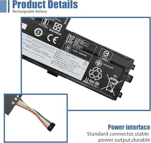 L18C3PF6 Laptop Battery 11.25V 36Wh Replacement for Lenovo IdeaPad C340-15IIL C340-15IWL S340-14API S340-14IIL Series 5B10W67195 5B10T09094 L18L3PF2 L18M3PF7 L18C3PF7 - size: 7.52*4.27*0.57 inch L18C3PF6