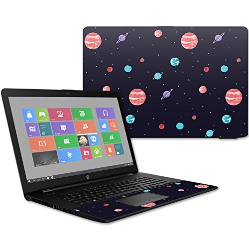 MightySkins Skin Compatible with HP 17t Laptop 17.3" (2017) - Bright Night Sky | Protective, Durable, and Unique Vinyl Decal wrap Cover | Easy to Apply, Remove, and Change Styles | Made in The USA - color: Bright Night Sky
