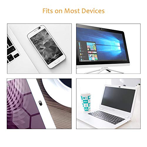 Cimkiz Webcam Cover Slide Metal Magnet Sliding Web Camera Cover Slider for Laptops MacBook Pro HP iMac iPhone Cellphone-for Protecting Your Privacy-Strong Adhesive-6 Packs(3black+3silver)