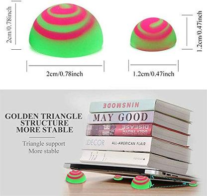 Arinda Laptop Cooling Pads Ball Cooler Universal Practical Notebook Skidproof Ball - color: Yellow
