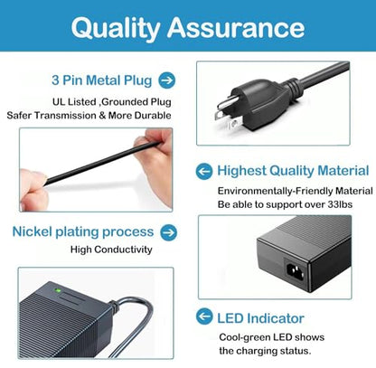 19V 6.32A 120W AC Adapter Charger Compatible with Mini PC - Intel NUC 10 11 12 13 14 Pro Kit Mini PC NUC10i7FNH,Beelink SER8,ACEMAGIC AD08, Chromebox 5 Computers Power Supply Cord Plug