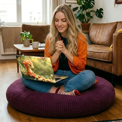 Baby Dragon Autumn Leaves Universal Laptop Skin Sticker 3PCS, Protective Decal Trim-to-Fit 11.6" 13.3" 14" 15.6" Laptop Vinyl Cover, Removable Anti-Scratch Computer Decal Protector - color: Baby Dragon Autumn Leaves