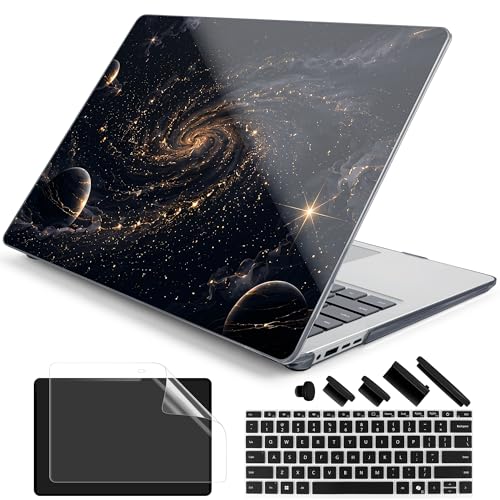 Batianda Cosmic Nebula Case for Microsoft Surface Laptop 15 inch | Fits Surface Laptop for Business 8th Edition 2026 & Surface Laptop 7 15" 2024, 4-in-1 Bundle, Slim Hard Shell, Precision Fit - color: Cosmic Nebula