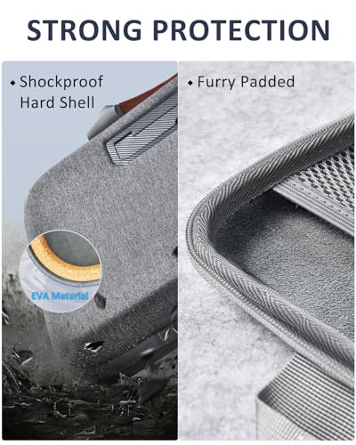 Hard Laptop Case 13 Inch with Stopper and Book Clip - Gray | Shockproof Waterproof Laptop Case 13 Inch for HP Dell Lenovo ASUS Acer - 14.2 MackBook Pro Case - color: Gray, size: 13-14 Inch