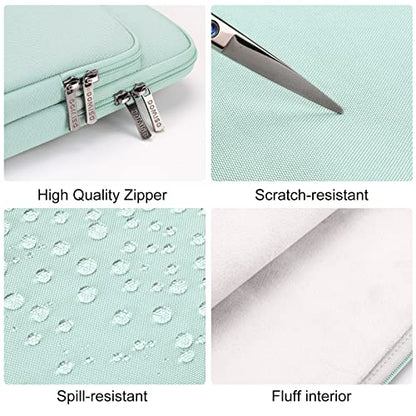 DOMISO 17 inch Laptop Sleeve Protective Case Cover Compatible with 17-17.3 inch HP Dell ASUS Lenovo Chromebook,Waterproof Computer Cases Bag with Handle,Mint Green - color: Mint Green, size: 17-17.3 inch