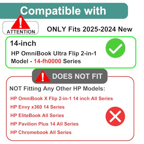 KEANBOLL(3 Pack Designed for New 2025-2024 HP OmniBook Ultra Flip 2-in-1 14" (14-fh0000) Touchscreen Laptop Screen Protector, Anti Glare and Anti Fingerprint (Matte) Shield - color: Anti-Glare Matte