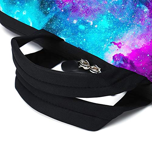 Laptop Sleeves 14 15 15.4 15.6 Chromebook Case Notebook Sleeve PC Messenger Bag Tablet Case Neoprene Handle Sleeve for Men Women, Two Pockets (Blue galaxys) - color: Blue galaxys