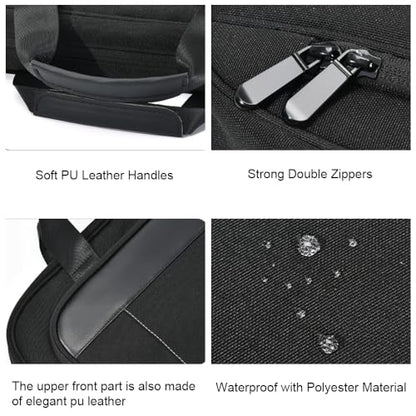 zhongningyifeng 14-15.6 Inch Business Laptop Briefcase, Waterproof Multifunctional Messenger Bag for Travel & Office - size: 15.6inch