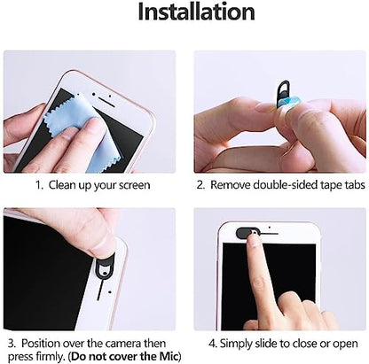 3 Pack Webcam Cover Ultra-Thin Slide Privacy Protector Camera Cover for Laptop Phone, Protect Your Privacy and Security, Strong Adhesive Block Beautiful Design