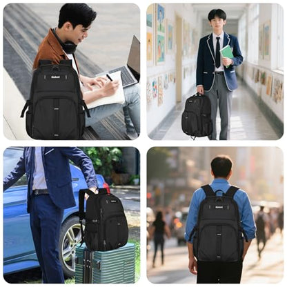 Airline Approved Travel Backpack 35L - Under Seat Carry On, Water Resistant 15.6 Inch Laptop Compartment for Men Women Work Travel,Black - color: Black