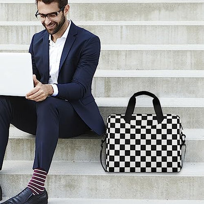 Waving Checkered Flag Car Racing Laptop Case | Waterproof Laptop Briefcase Laptop Bag for Women & Men - color: Color 10