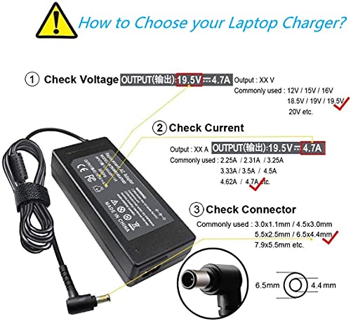 Laptop Charger (KT60W195470B3) - size: KT60W195470B3