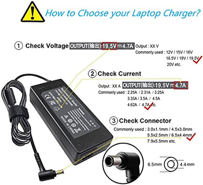 Laptop Charger (KT60W195470B3) - size: KT60W195470B3