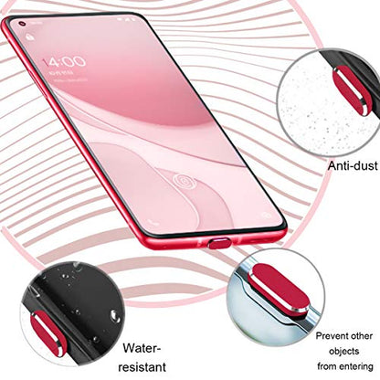USB C Dust Plugs Charging Port Cover Caps, 2 PCS (Red) | Cable Protectors Included, Compatible with iPhone 17 16 15 Pro Max - color: Red