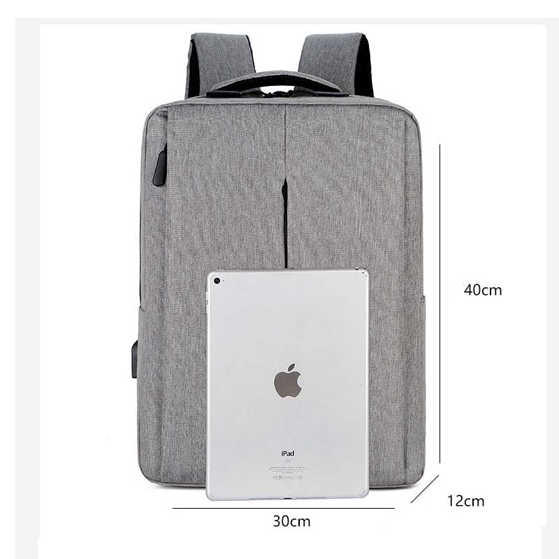 Travel Laptop Backpack Business Laptop Backpack with USB Charging Port (Gray) - color: 1 Year Ash