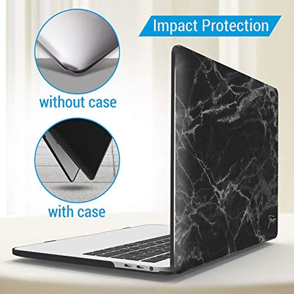 IBENZER Compatible with MacBook Pro 13 Inch Case M2 M1 2026 2025 2024 2023 2022 A2338 A2289 A2251 A2159 A1989 A1706 A1708, Hard Shell Case & Keyboard Cover for Mac Pro 13, Black Marble, T13BKMB+1 - color: #REF!