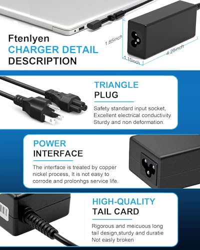 65W 45W Laptop Charger Compatible with Acer Aspire 3 5 Series A315 A515 A315-24P A315-59 A515-46 A515-45 N20C5 N15Q9 A315-24P-R7VH AG15-31P-3947 A315-23 A514-54 A515-56 | A315 A515 A315-24P A315-59 A515-46 A515-45 N20C5 N15Q9 A315-24P-R7VH AG15-31P-3947 A