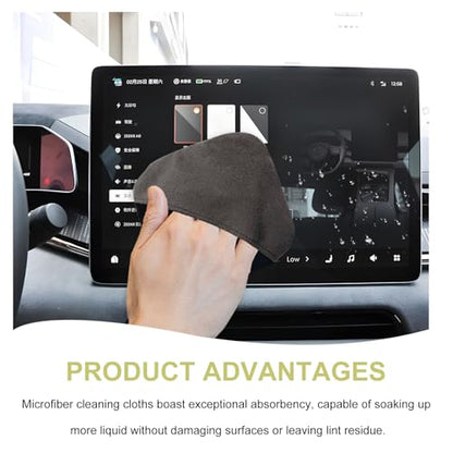 Car Screen Cleaner, 4.13"×4.13" Square Auto Touch Screen Cleaner Microfiber Cleaning Pad, Scratch-Free Microfiber Cleaning Wipe for Vehicle Dashboard LCD Display Laptop - color: Square