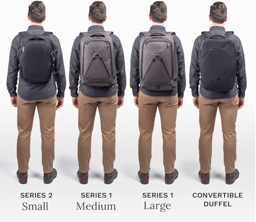 Knack Series 1 Laptop Backpack Travel Set Fits up to 15 Inch - Includes Expandable Packing Insert, and Knack's Insulated Bottle, TSA Approved, Expandable Travel Backpacks (Black, Medium) - color: Black, size: Travel Set