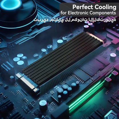 Aairhut 4 Pack 13 W/m.K Thermal Pads, 100 x 100 mm x [0.5 mm+1 mm+1.5 mm+2 mm] Silicone Cooling Pad Non Conductive Heat Resistance Extreme Odyssey Cover with Dual Self-Adhesive Films for PC Laptop PS4 - color: 13W Gray, size: 100x100mm-4 Pack