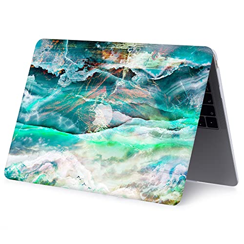 Case Compatible with MacBook Pro 13 inch 2012 2011 2010 2009 2008 Release with CD-ROM, Plastic Hard Shell Cover & Sleeve Bag & Keyboard Cover Skin for MacBook Pro 13 A1278,Green Landscape - color: Green Landscape, size: A1278(Pro 13 w/CD-ROM 2008-2012)