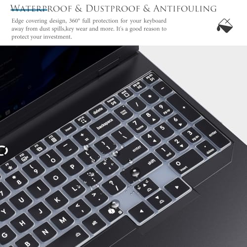 Keyboard Cover for Lenovo Legion Pro 5 5i Gen 10 16" 16IAX10H 16ADR10 16IAX10 16IRX10/Legion 5 5i 16" 16IAX10, Lenovo Legion Pro 7 7i 16" 16IAX10H/Legion 7i 16"/ Legion 9 9i 18" 18IAX10 Skin - Black - color: Black