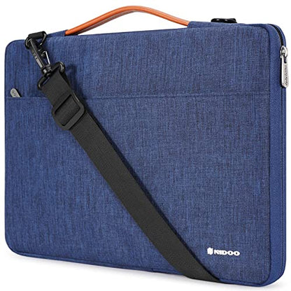 NIDOO Laptop Sleeve 15.6 inch Case Carrying Computer Bag Briefcase for 15.6" Lenovo Ideapad 330S / ThinkPad L590 E595 / 16" Legion 7 Gen 6 / Dell Inspiron 17 / HP Asus Samsung Acer Chromebook HP - color: Blue - Shoulder, size: 15.6 inch