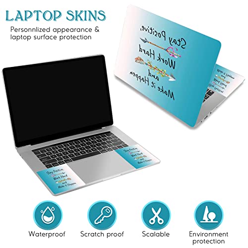 DINKY Laptop Skin Sticker Decal, 16" 16.5” 17” 17.3 inch Laptop Universal Reusable Vinyl Skin Stickers Art Cover Decal Notebook PC Personalized Protector (Inspiration Quote) - color: Inspiration Letters