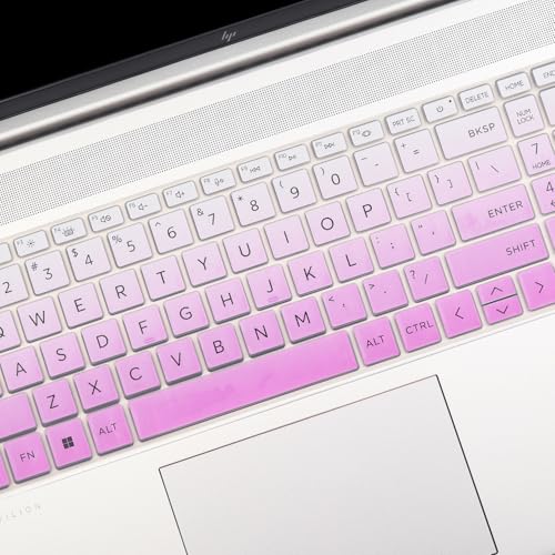 Keyboard Cover for New HP 15.6 Laptop 15-fc 15-fd Series 15z-fc000 15t-fd000/fd100 15-fd0023dx 15-fd0005dx 15-fd0883nr 15-fd0083wm 15-fd0127dx 15-fd0182wm 15-fd0123dx 15-fd1055cl 15-fd0081wm fd0099nr - color: OmbrePurple