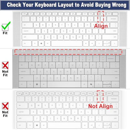 Colorful Keyboard Cover for Dell XPS 15 9500 9510 9520 9530 15.6 Inch & XPS 17 9720 9700 9710 9730 17 Inch & DELL Precision 5770 5570 5760 5560 15.6" 17.3" (NOT FIT XPS 13 14 16 inch) - color: Colorful