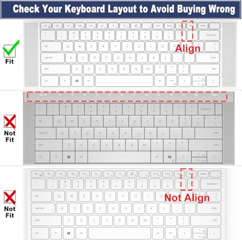 Keyboard Cover for 2025-2022 Dell XPS 15 9500 9510 9520 9530 15.6 Inch & XPS 17 9720 9700 9710 9730 17 Inch & DELL Precision 5770 5570 5760 5560 15.6" 17.3" US Layout Keyboard Protective Skin-TPU - color: TPU
