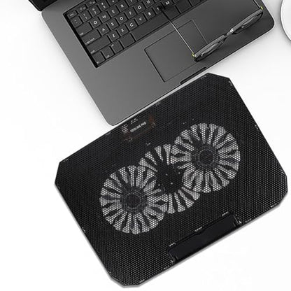 COHEALI Quiet USB-Powered Laptop Radiator Cooler Stand for Notebooks Portable Metal Mesh Cooling Pad with Efficient Heat Dissipation Lightweight Design for Enhanced Laptop Performance