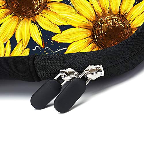 Laptop Sleeves 14 15 15.4 15.6 Chromebook Case Notebook Sleeve PC Messenger Bag Tablet Case Neoprene Handle Sleeve for Men Women, Two Pockets (Sunflowers) - color: Sunflowers