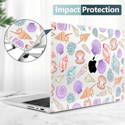 TWOLSKOO Compatible with MacBook Pro 14 inch Case M5 2026 2025-2021 Release M4 M3 M2 M1 Pro/Max Chip, Plastic Hard Shell & Keyboard Cover & USB C to USB Adapter & Screen Film, Colorful Shells - color: Colorful Shells