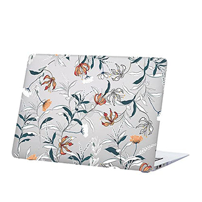 Hard Cover Compatible with MacBook Air 11 inch Case 2015 2014 2013 2012 2011 2010 Realease Model A1465 A1370, Color Printing Matt Plastic Hard Protective Shell Cover Case - White Flower - color: 1018 White flower, size: Air 11" 2010-2015(A1370/A1465)