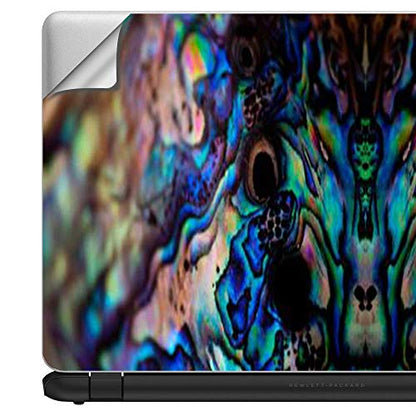 Custom Fit Made to Order Laptop Notebook Skin Vinyl Sticker Cover Decal Fits 13.3" 14" 15.6" 16" HP Lenovo Apple Mac Dell Compaq Acer|Abalone Blue Black Shell Design - color: Style 7