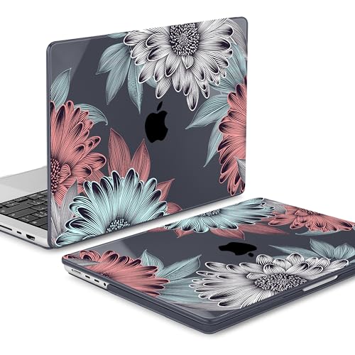 Mektron Case for M5 MacBook Pro 14 inch 2026 Model A3427 A3426 Fit 2025-2021 Model A3434 A3112 M4 A3112 A3401 A3185 M3 A2918 A2992 M2 A2779 M1 A2442 Pro/Max Cover, Blooming Chrysanthemums - color: Blooming Chrysanthemums