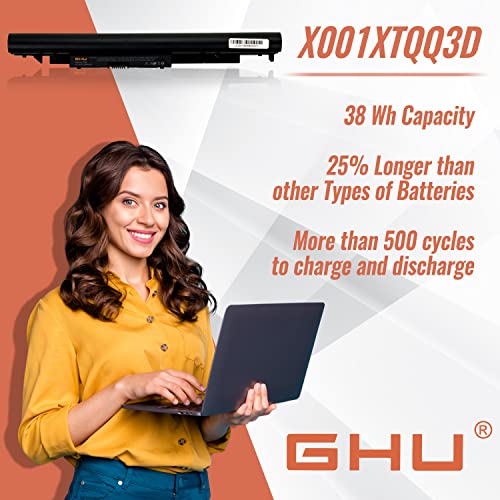 GHU JC03 JC04 14.8V Laptop Battery 38Wh Replacement for HP 15 17 14-BS 15-BW 17-AK 14-BW Series, Compatible with 919701-850 919700-850 HSTNN-LB7W HSTNN-DB8E