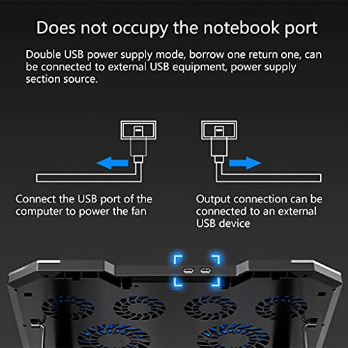 Laptop Stand with Cooling Notebook Pad Portable Bracket RGB Light Effect for Gaming Notebook Computer Cooling Bracket