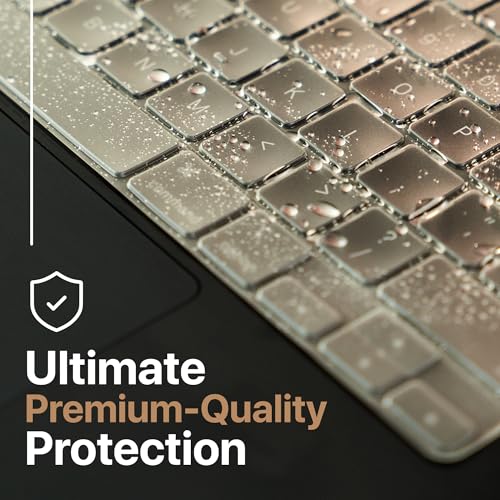 Clear Premium MacBook Pro Keyboard Cover 14"/16" 2026-2023 M5-M1 Pro/Max - MacBook Air 13/15" Keyboard Cover- A3240 A3241 A3401 A3403 A3114 A3113 - US Layout TPU, Clear - color: Clear