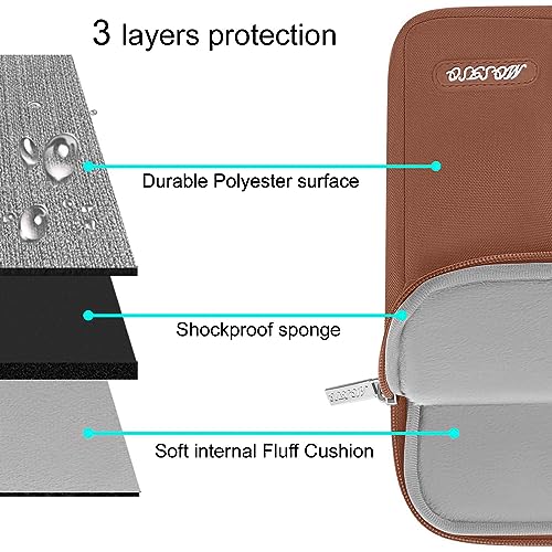 MOSISO Laptop Case 13 inch, Laptop Sleeve Bag with Pocket | Compatible with MacBook Neo A3404 2026/Air/Pro 13 M5/M4/M3/M2/M1 2026-2016, Polyester Vertical Computer Bag,Caramel Brown - color: Caramel Brown, size: 13 inch